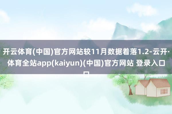 开云体育(中国)官方网站较11月数据着落1.2-云开·体育全站app(kaiyun)(中国)官方网站 登录入口
