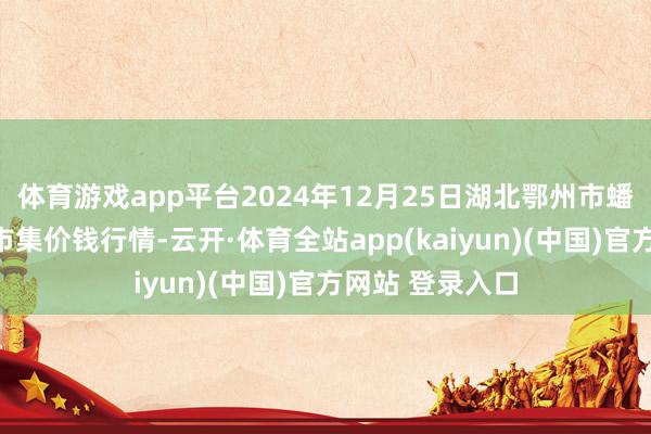 体育游戏app平台2024年12月25日湖北鄂州市蟠龙农产物批发市集价钱行情-云开·体育全站app(kaiyun)(中国)官方网站 登录入口
