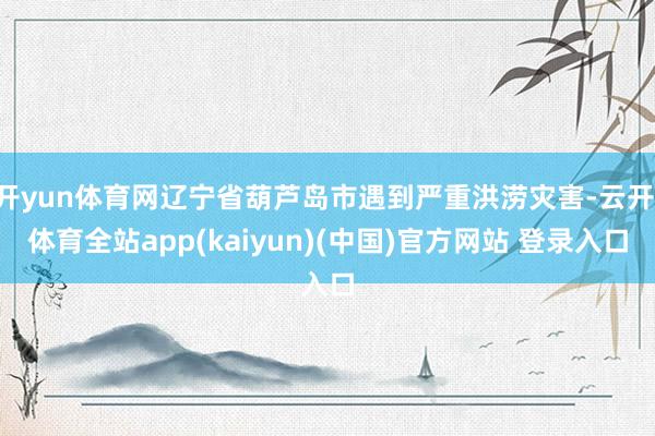 开yun体育网辽宁省葫芦岛市遇到严重洪涝灾害-云开·体育全站app(kaiyun)(中国)官方网站 登录入口